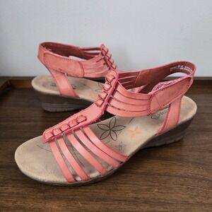 Baretraps Women's Coral Multi Strap Wedge Sandals Size‎ 8M Comfort Casual